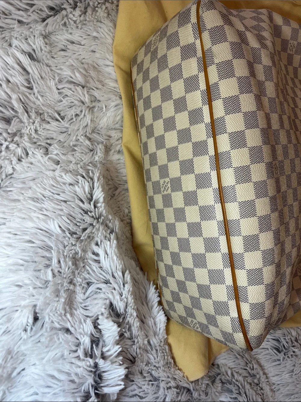 Louis Vuitton Delightful Damier Azur Canvas Shoulder Bag MM